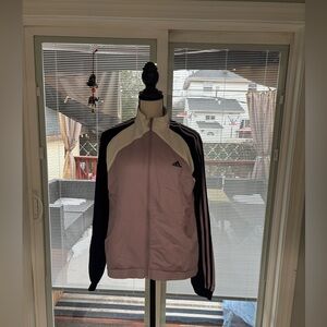 Adidas purple and Black Track Jacket, Size U.S. S